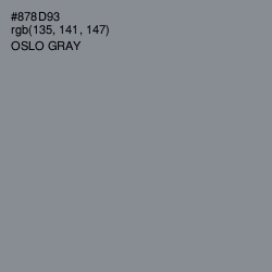 #878D93 - Oslo Gray Color Image