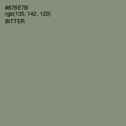 #878E7B - Bitter Color Image