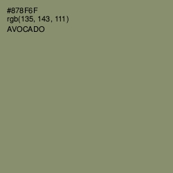 #878F6F - Avocado Color Image