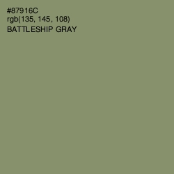#87916C - Battleship Gray Color Image