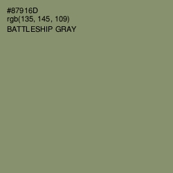 #87916D - Battleship Gray Color Image