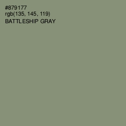 #879177 - Battleship Gray Color Image