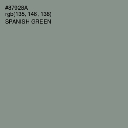 #87928A - Spanish Green Color Image