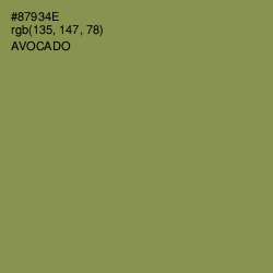 #87934E - Avocado Color Image