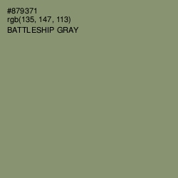 #879371 - Battleship Gray Color Image