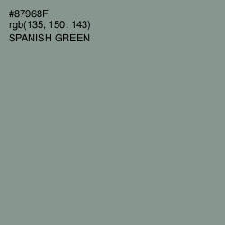 #87968F - Spanish Green Color Image