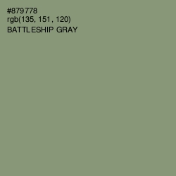 #879778 - Battleship Gray Color Image