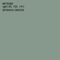 #87998D - Spanish Green Color Image