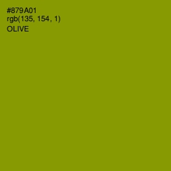 #879A01 - Olive Color Image