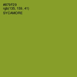 #879F29 - Sycamore Color Image