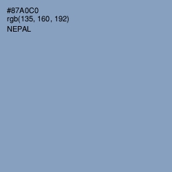 #87A0C0 - Nepal Color Image