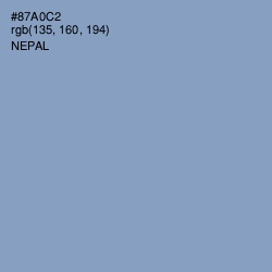 #87A0C2 - Nepal Color Image