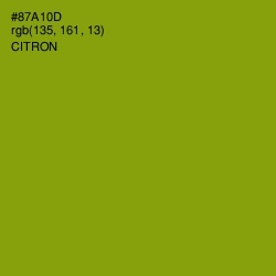 #87A10D - Citron Color Image