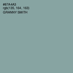 #87A4A3 - Granny Smith Color Image