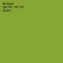 #87A634 - Sushi Color Image