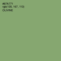 #87A771 - Olivine Color Image