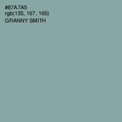 #87A7A5 - Granny Smith Color Image