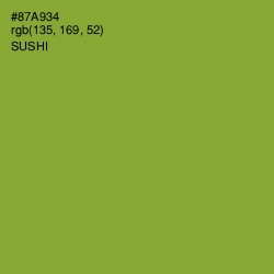 #87A934 - Sushi Color Image