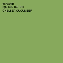 #87A95B - Chelsea Cucumber Color Image