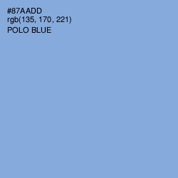 #87AADD - Polo Blue Color Image