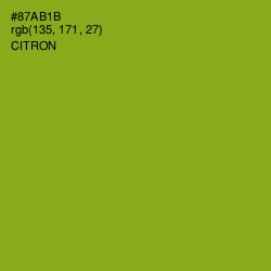 #87AB1B - Citron Color Image