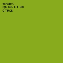 #87AB1C - Citron Color Image