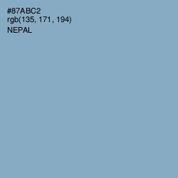 #87ABC2 - Nepal Color Image