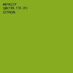 #87AC1F - Citron Color Image