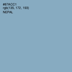 #87ACC1 - Nepal Color Image