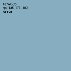 #87ADC0 - Nepal Color Image