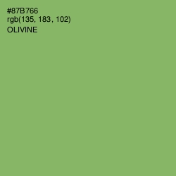 #87B766 - Olivine Color Image