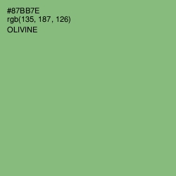 #87BB7E - Olivine Color Image