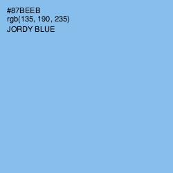 #87BEEB - Jordy Blue Color Image