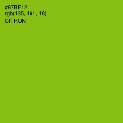 #87BF12 - Citron Color Image