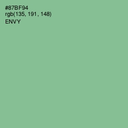 #87BF94 - Envy Color Image