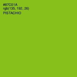 #87C01A - Pistachio Color Image