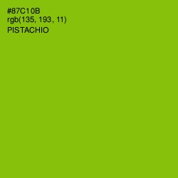 #87C10B - Pistachio Color Image