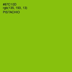 #87C10D - Pistachio Color Image