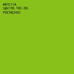 #87C11A - Pistachio Color Image