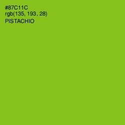 #87C11C - Pistachio Color Image