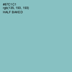 #87C1C1 - Half Baked Color Image