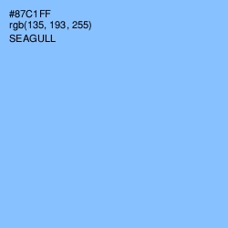 #87C1FF - Seagull Color Image