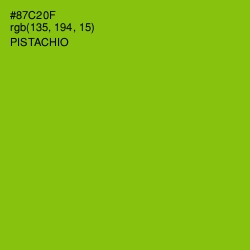 #87C20F - Pistachio Color Image