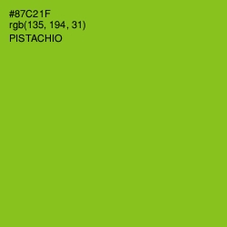 #87C21F - Pistachio Color Image