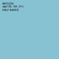 #87C2D3 - Half Baked Color Image