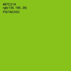 #87C31A - Pistachio Color Image