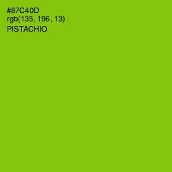 #87C40D - Pistachio Color Image