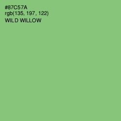 #87C57A - Wild Willow Color Image