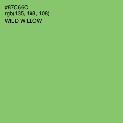 #87C66C - Wild Willow Color Image