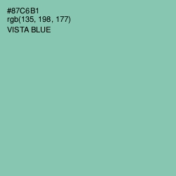 #87C6B1 - Vista Blue Color Image